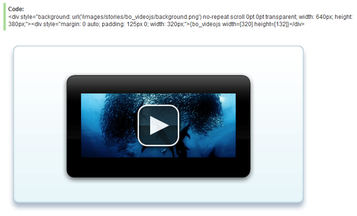 bo:VideoJS - HTML5 видео плеер для Joomla