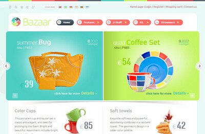 BT Bazaar - интернет-магазин с поддержкой компонента Virtuemart