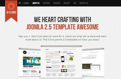 JA Cloris - дизайнерский шаблон для Joomla